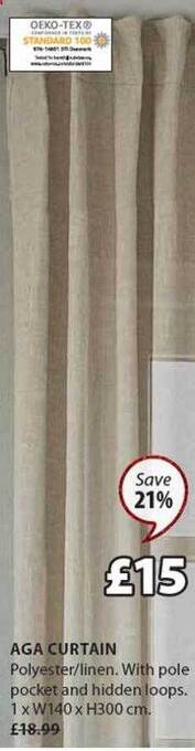 JYSK Aga curtain offer