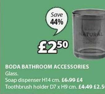 JYSK Boda bathroom accessories offer