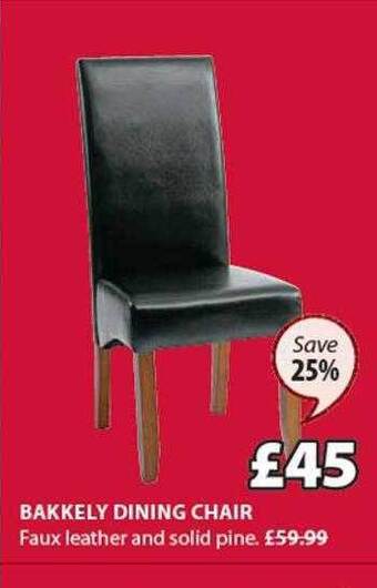 JYSK Bakkely dining chair offer