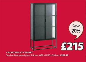 JYSK Virum display cabinet offer