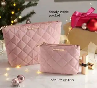 Lipsy Cosmetic Bags 24.5cm x 8cm x 16cm and 12cm x 16cm x 3 cm