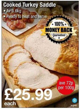 Makro Cooked turkey saddle offer