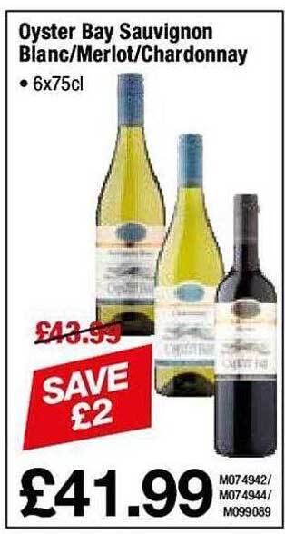 Makro Oyster bay sauvignon blanc-merlot-chardonnay offer