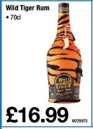 Makro Wild tiger rum offer