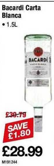 Makro Bacardi carta blanca offer