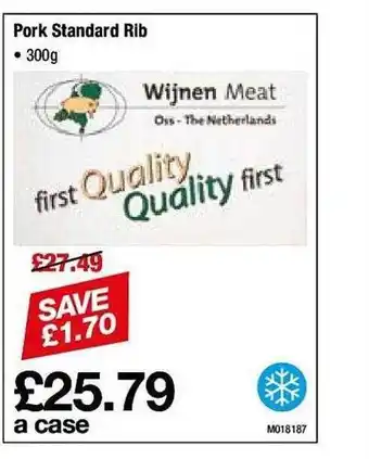 Makro Pork standard rib offer