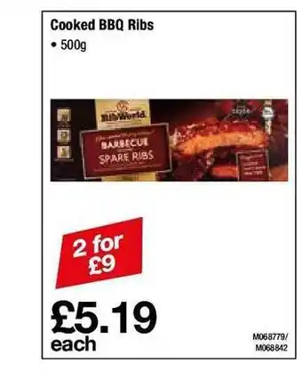 Makro Cooked bbq ribs offer
