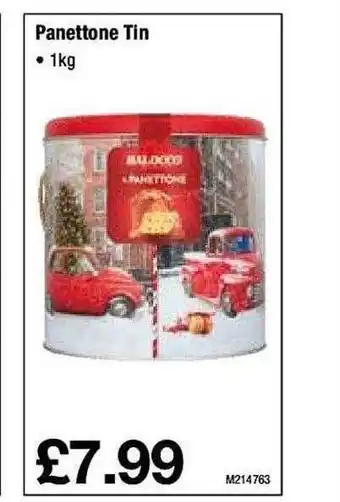 Makro Panettone tin offer