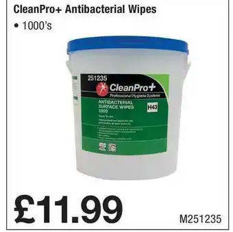 Makro Cleanpro+ Antibacterial Wipes offer