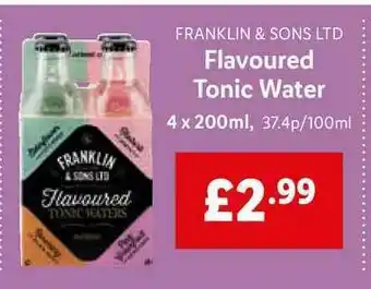 Lidl Franklin & Sons Ltd Flavoured Tonic Water offer
