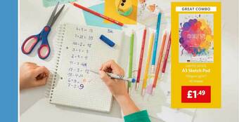 Lidl United Office A3 Sketch Pad offer
