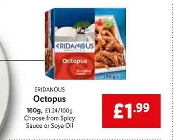 Lidl Eridanous Octopus 160g offer