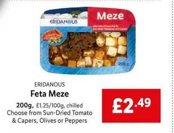 Lidl Eridanous Feta Meze 200g offer
