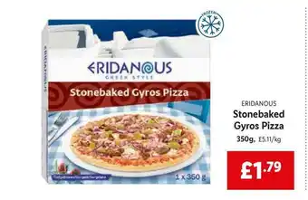 Lidl Eridanous Stonebaked Gyros Pizza 350g offer