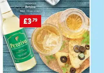 Lidl Eridanous Retsina offer