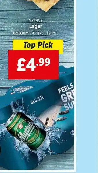 Lidl Mythos Lager offer