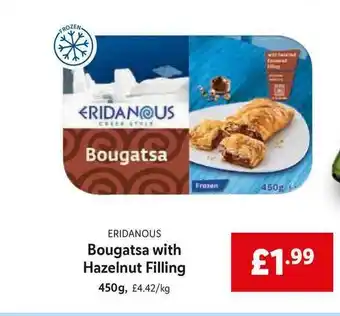 Lidl Eridanous Bougatsa With Hazelnut Filling 450g offer