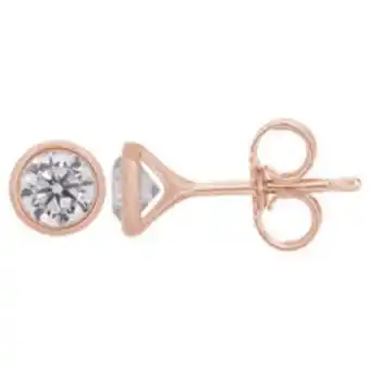 TK Maxx 14ct rose gold 0.50ct diamond earrings offer