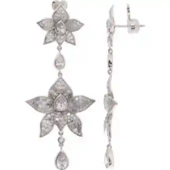 TK Maxx Sterling silver floral drop earrings offer