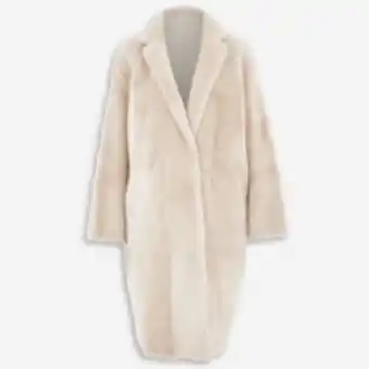 TK Maxx Cream faux fur coat offer