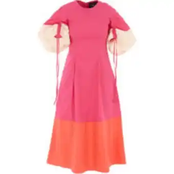 TK Maxx Fuchsia colour block midi dress offer