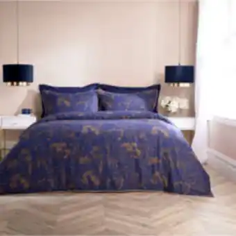 TK Maxx Superking navy japanese garden duvet set 200tc offer