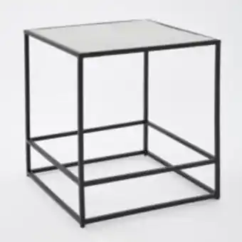 TK Maxx Silver tone hadston metal side table 50x46cm offer