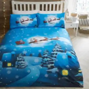 TK Maxx Single multicolour christmas santa duvet set offer