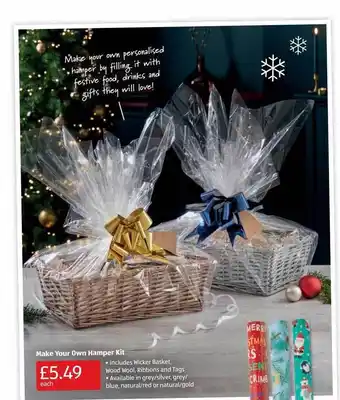 Aldi Maker your own hamper kit offer