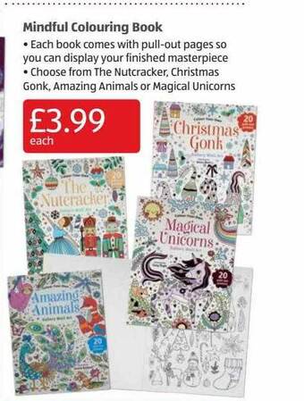 Aldi Mindful colouring book offer