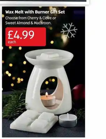 Aldi Wax melt with burner gift set offer