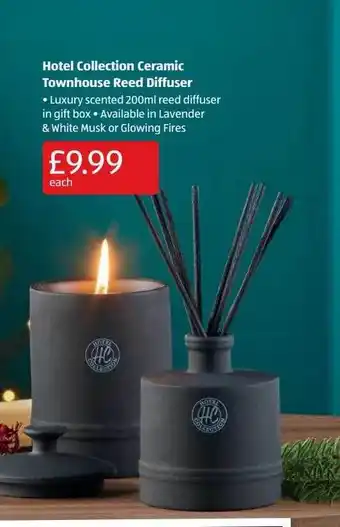Aldi Hotel collection ceramic townhouse reed difuser offer