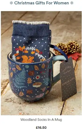Fat Face Woodland Socks In a Mug offer