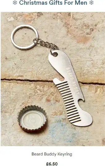 Fat Face Beard Buddy Keyring offer