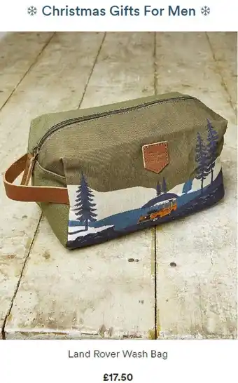 Fat Face Land Rover Wash Bag offer
