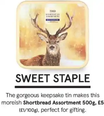 Tesco Shortbread Assortment 500g offer