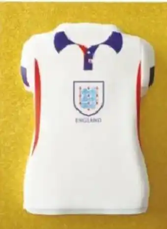 Tesco England Shirt Shaped Cake 1.02kg offer