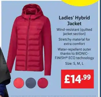 Lidl Ladies' hybrid jacket offer