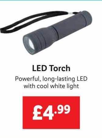 Lidl Led torch offer