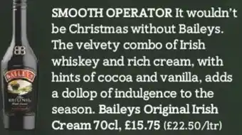 Tesco Bailey's Original Irish Cream 70cl offer