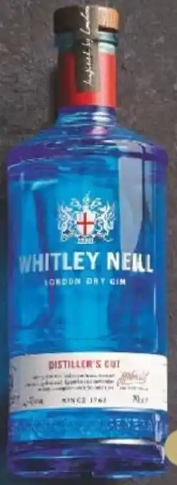 Tesco Whitley Neil Distiller's Cut Gin 70cl offer