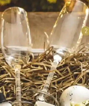 Tesco Fox & Ivy Crystal Glass Champagne Flutes 4-pack offer