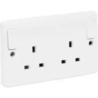 Toolstation Mk dp switched socket 2 gang outer rockers offer