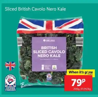 Lidl Sliced british cavolo nero kale offer