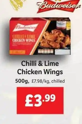Lidl Chili & lime chicken wings offer