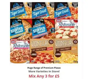 Farmfoods Huge Range Of Premium Pizzas offer