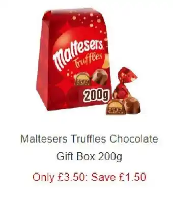 Sainsbury's Maltesers Truffles Chocolate Gift Box offer