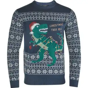 Aldi Men's t-rex christmas jumper offer