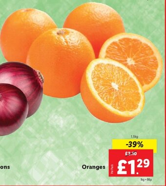 Lidl Oranges offer