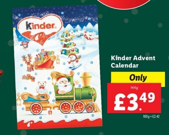 Lidl Kinder Advent Calendar offer
